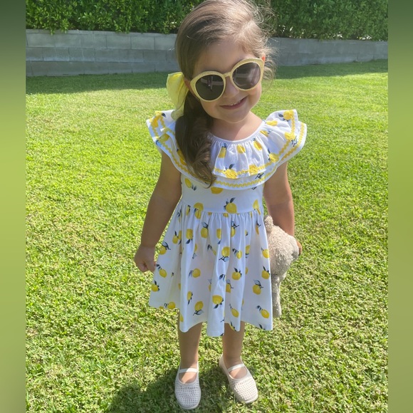 Janie&Jack Lemon Ruffle Dress - Picture 6 of 7